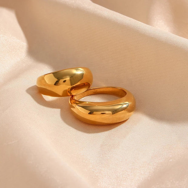 Medium Dome Ring - Gold Vermeil – Dandelion Jewelry